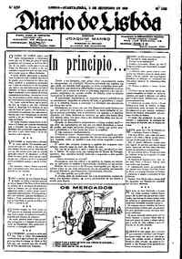 Quarta,  2 de Setembro de 1925 (1ª edição)