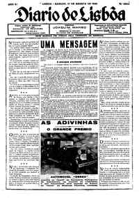 Sábado, 17 de Agosto de 1929 (1ª edição)