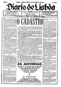 Quinta, 29 de Agosto de 1929 (1ª edição)