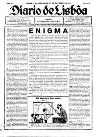 Quarta, 21 de Outubro de 1931 (1ª edição)