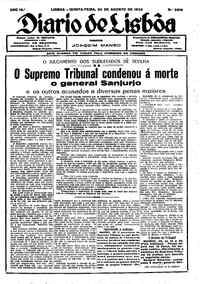 Quinta, 25 de Agosto de 1932 (2ª edição)