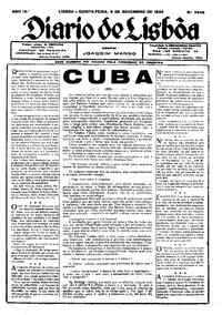 Quinta,  9 de Novembro de 1933 (1ª edição)