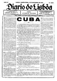 Quinta,  9 de Novembro de 1933 (2ª edição)