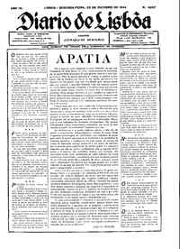Segunda, 22 de Outubro de 1934 (3ª edição)