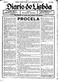 Quinta, 19 de Dezembro de 1935 (1ª edição)