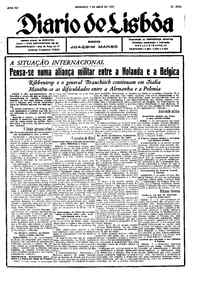 Domingo,  7 de Maio de 1939 (1ª edição)
