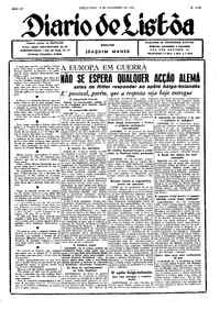 Terça, 14 de Novembro de 1939 (1ª edição)