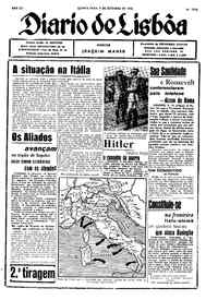 Quinta,  9 de Setembro de 1943 (1ª edição)