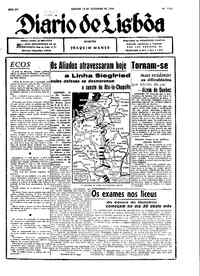 Sábado, 16 de Setembro de 1944 (1ª edição)