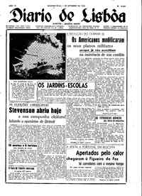 Segunda,  1 de Setembro de 1952 (2ª edição)