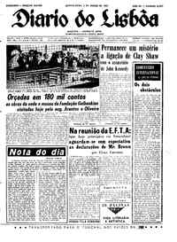 Quinta,  2 de Março de 1967 (2ª edição)