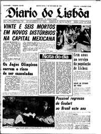 Quinta,  3 de Outubro de 1968 (1ª edição)